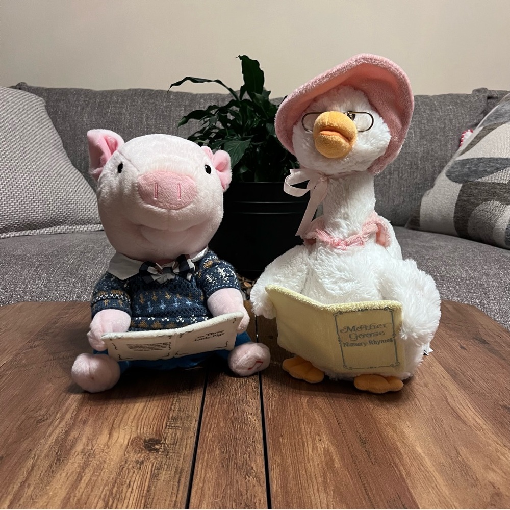 Cuddle Barn Mother Goose And Preston Animated Plush Toys - Picture 1 of 14